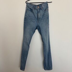 express slim ankle super high rise